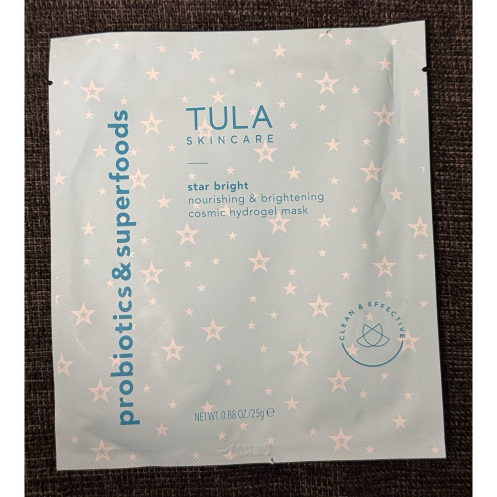 Tula Skincare Probiotics & Superfoods Star Bright Cosmic Hydrogel Face Mask